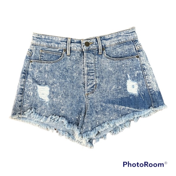 GUESS Denim Shorts In Acid Indigo Wash size 27 - Picture 2 of 6